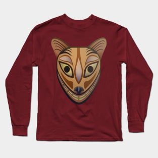 Feline tribal mask Long Sleeve T-Shirt